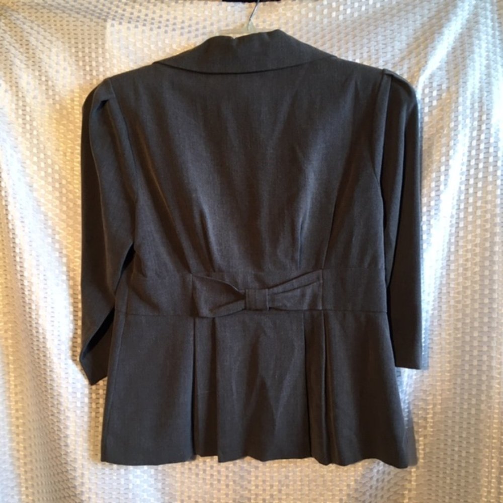 First Option Grey Blazer with Bow